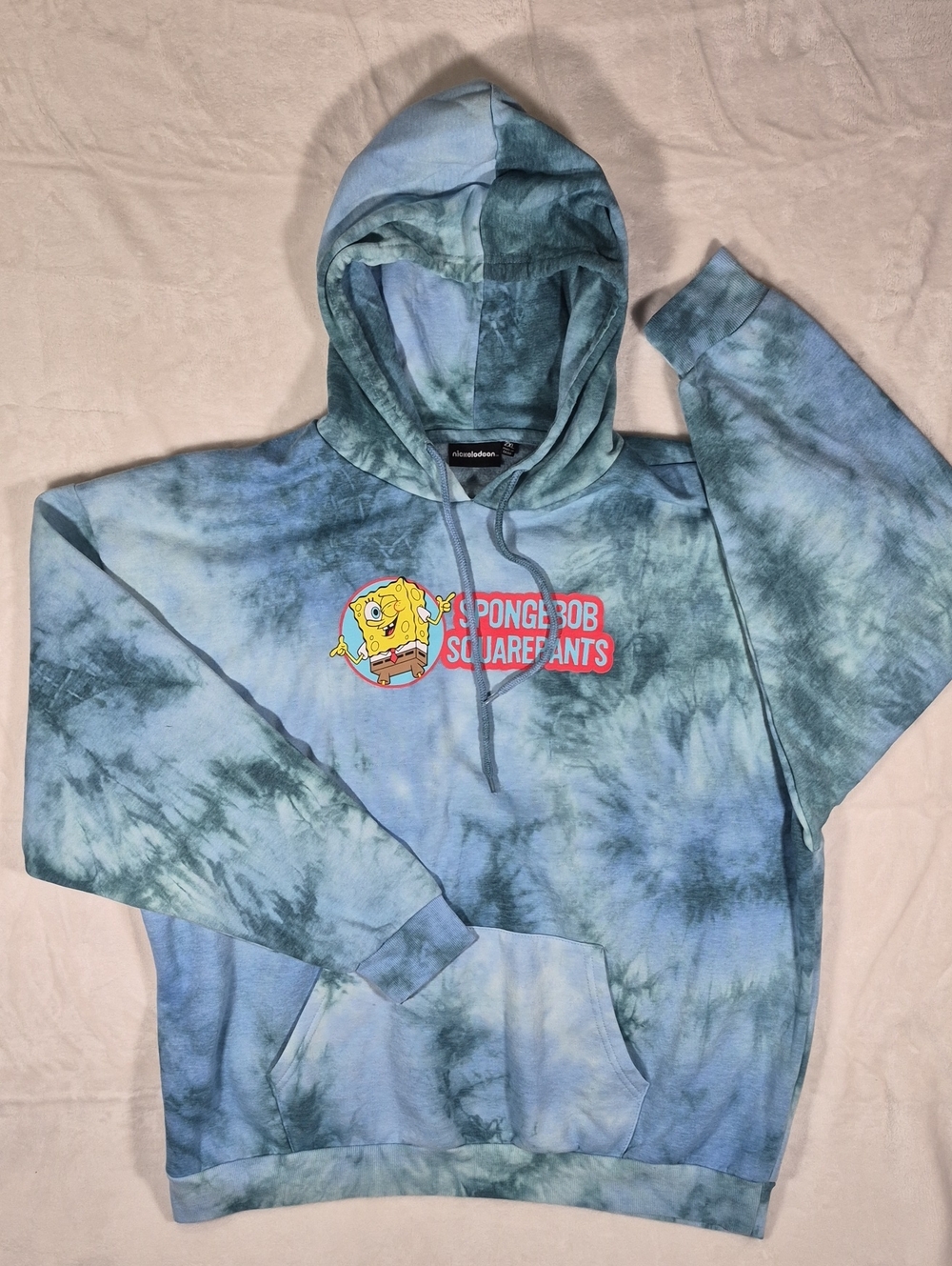 Nickelodeon SpongeBob SquarePants Blue Tie-Dye Hoodie